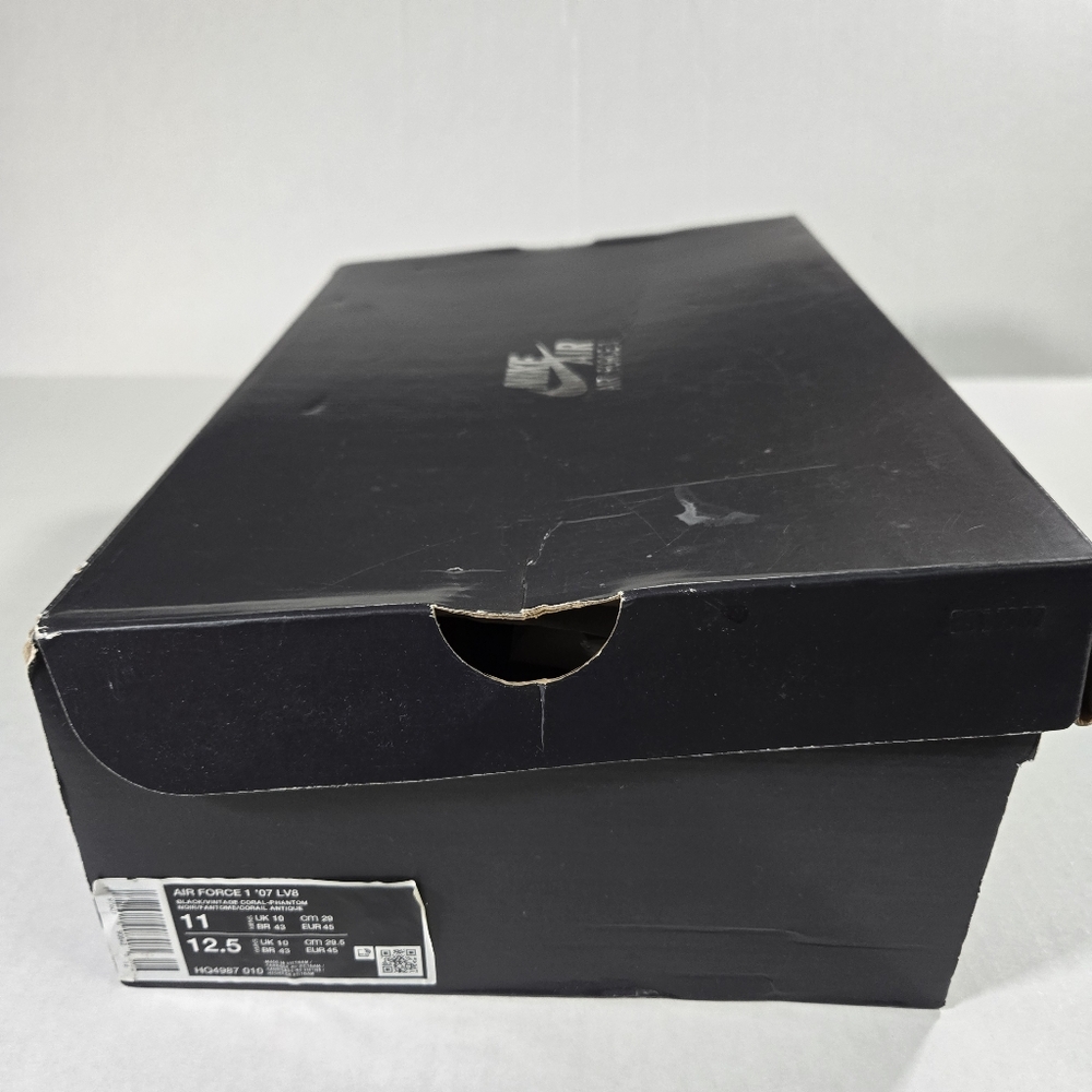 Nike Air Force 1 Low '07 LV8 Black Size 11 Vintage Coral Phantom HQ4987-010 Men - Picture 8 of 11